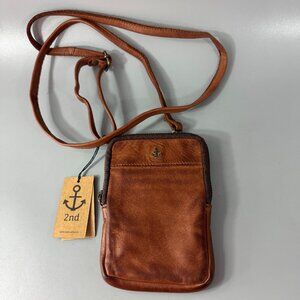 Harbour 2nd Frame North South Studded Leather Tote Cognac